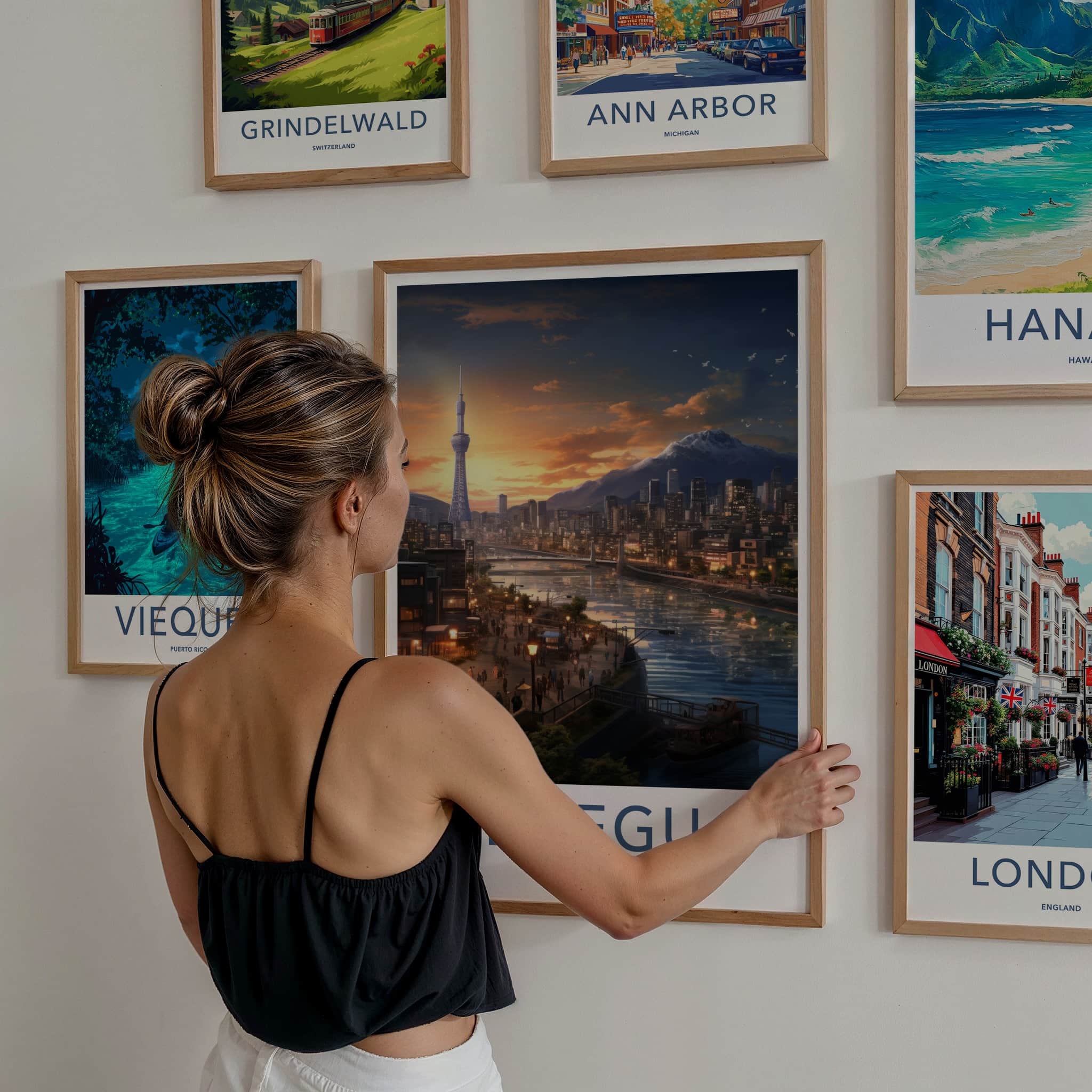 Daegu Poster - South Korea Travel Art - Vibrant City Skyline Home Decor