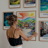 Daegu Poster - South Korea Travel Art - Vibrant Market Street Home Decor