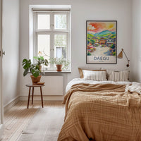 Daegu Poster - South Korea Travel Art - Vibrant Market Street Home Decor