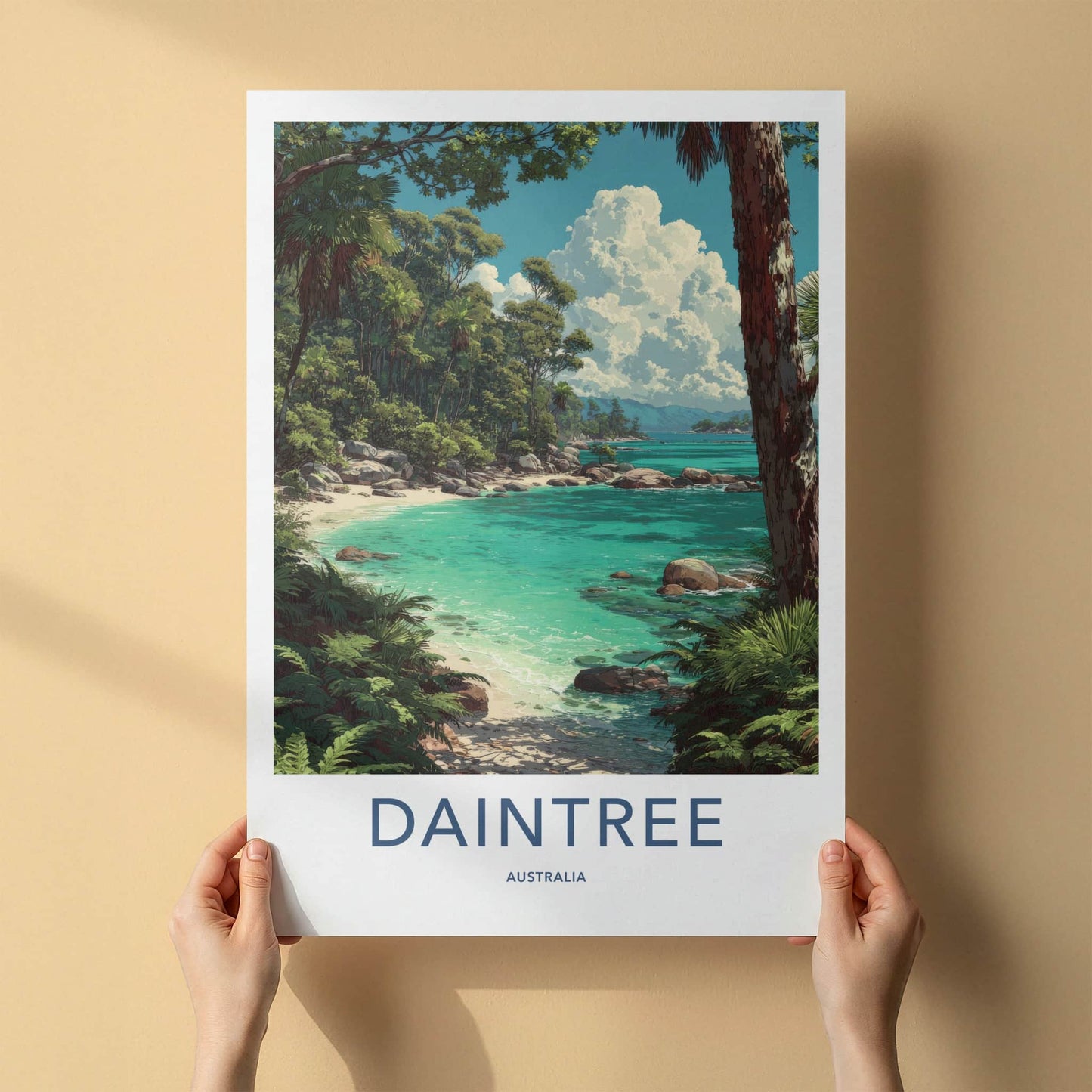 Daintree Poster - Australia Art Print - Tropical Beach Coves Home Decor