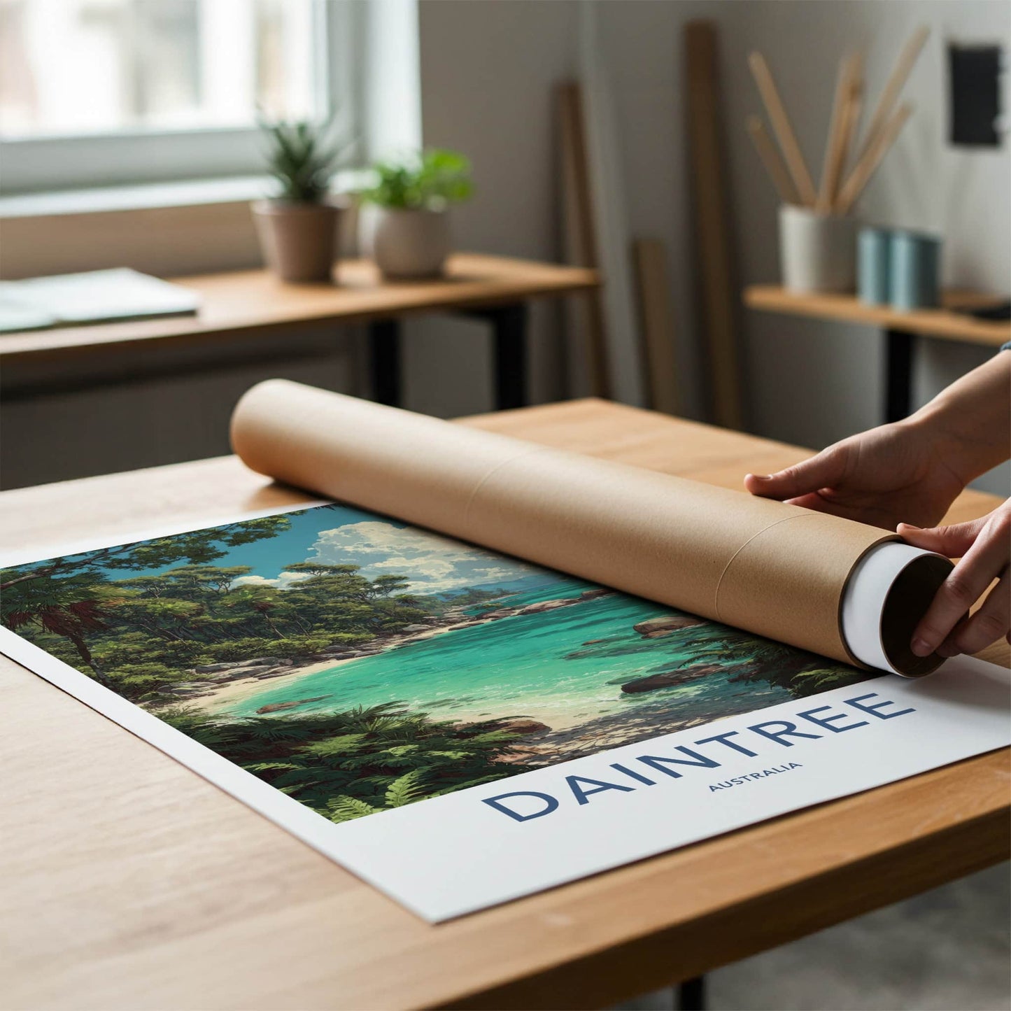Daintree Poster - Australia Art Print - Tropical Beach Coves Home Decor