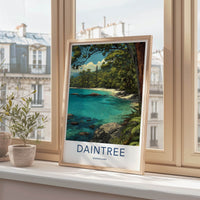 Daintree Poster - Australia Travel Art - Lush Coastal Rainforest Home Decor