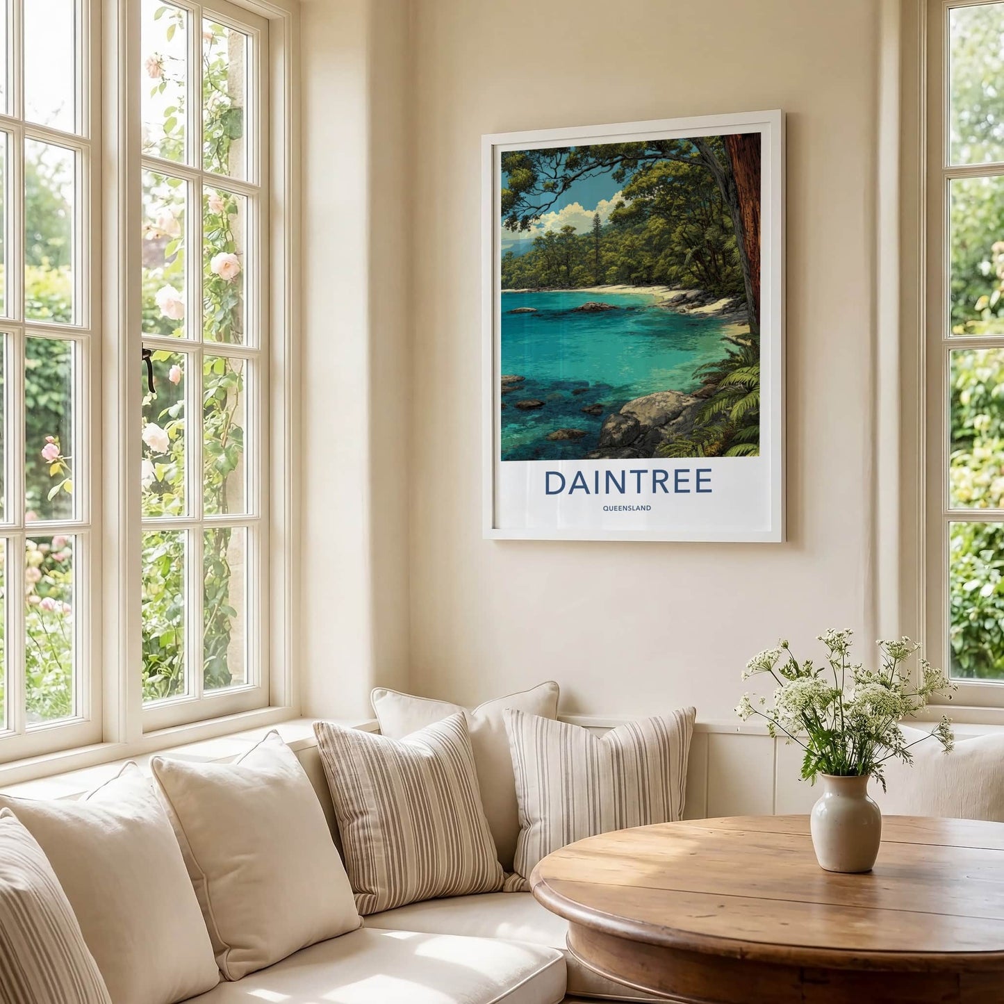 Daintree Poster - Australia Travel Art - Lush Coastal Rainforest Home Decor