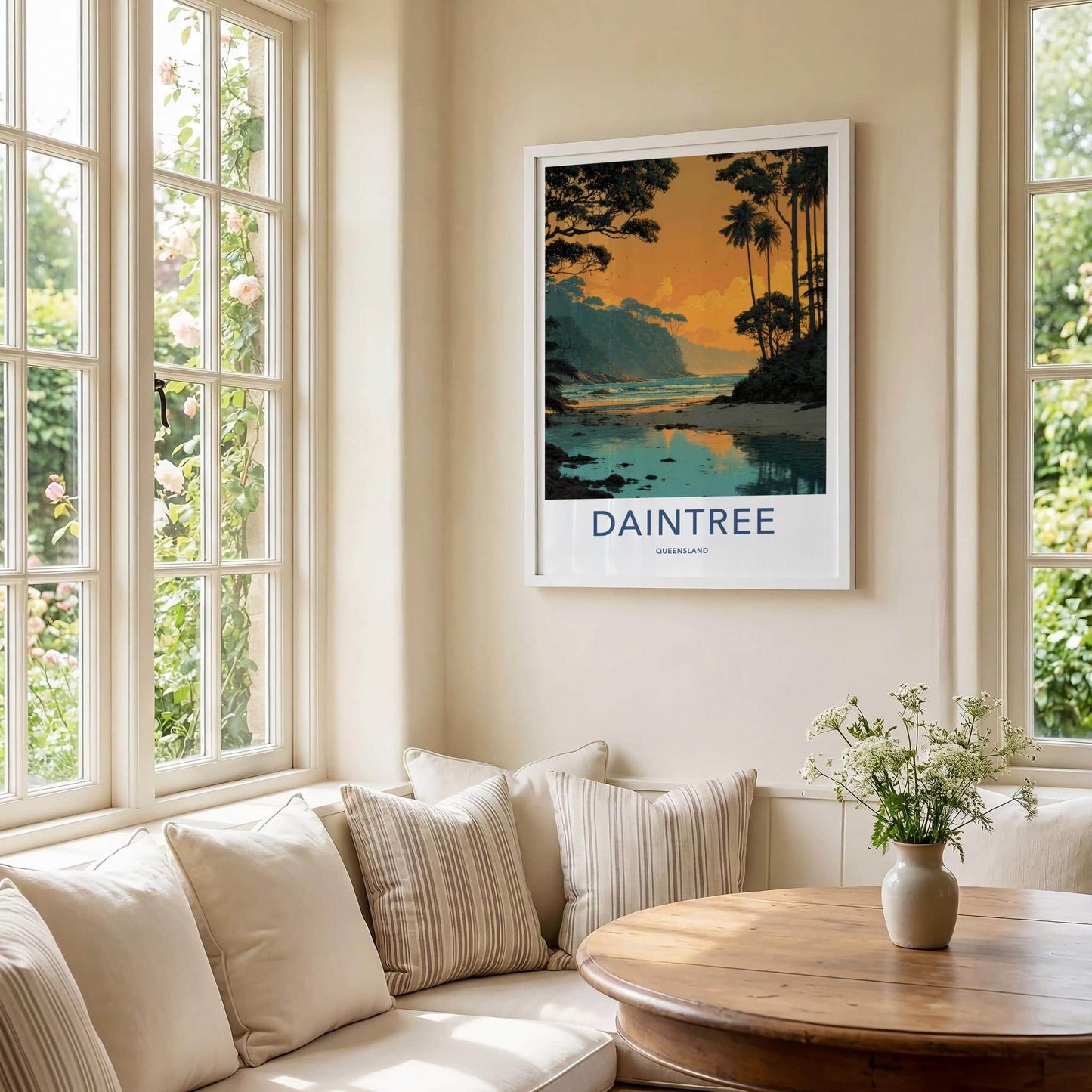 Daintree Poster - Australia Travel Art - Lush coastal reflections Home Decor