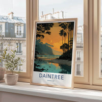 Daintree Poster - Australia Travel Art - Lush coastal reflections Home Decor