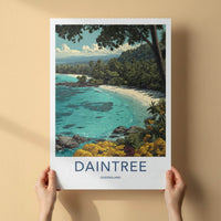 Daintree Poster - Australia Travel Art - Lush Coastal View Home Decor