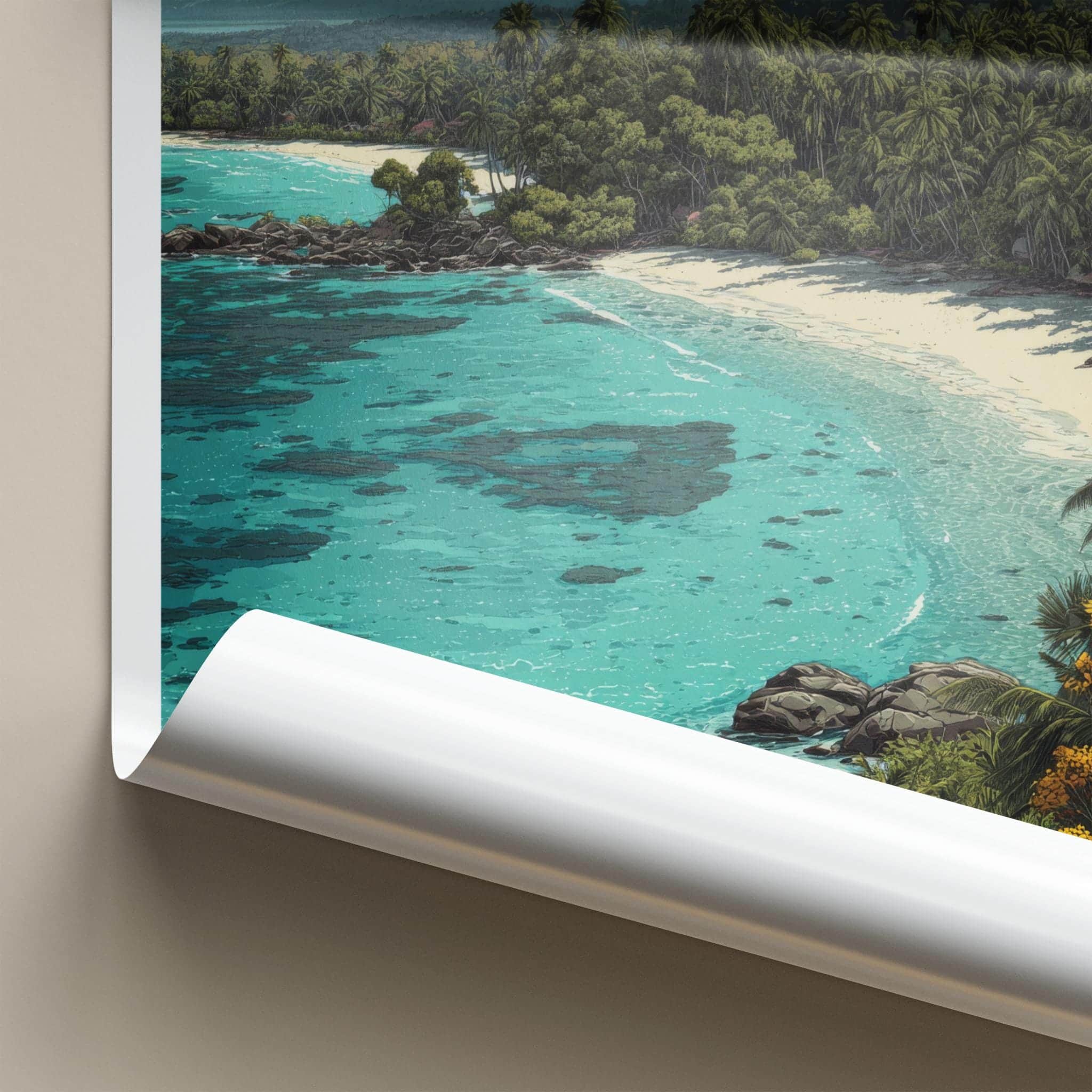 Daintree Poster - Australia Travel Art - Lush Coastal View Home Decor