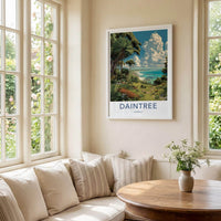 Daintree Poster - Australia Travel Art - Lush Coastal Vista Wall Decor