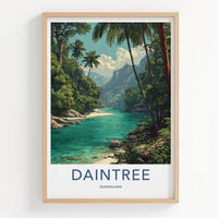 Daintree Poster - Australia Travel Art - Lush River Banks Home Decor