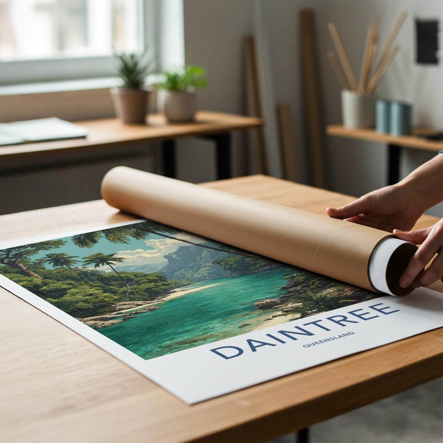 Daintree Poster - Australia Travel Art - Lush River Banks Home Decor