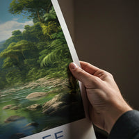 Daintree Poster - Australia Travel Art - Lush River Rainforest Home Decor