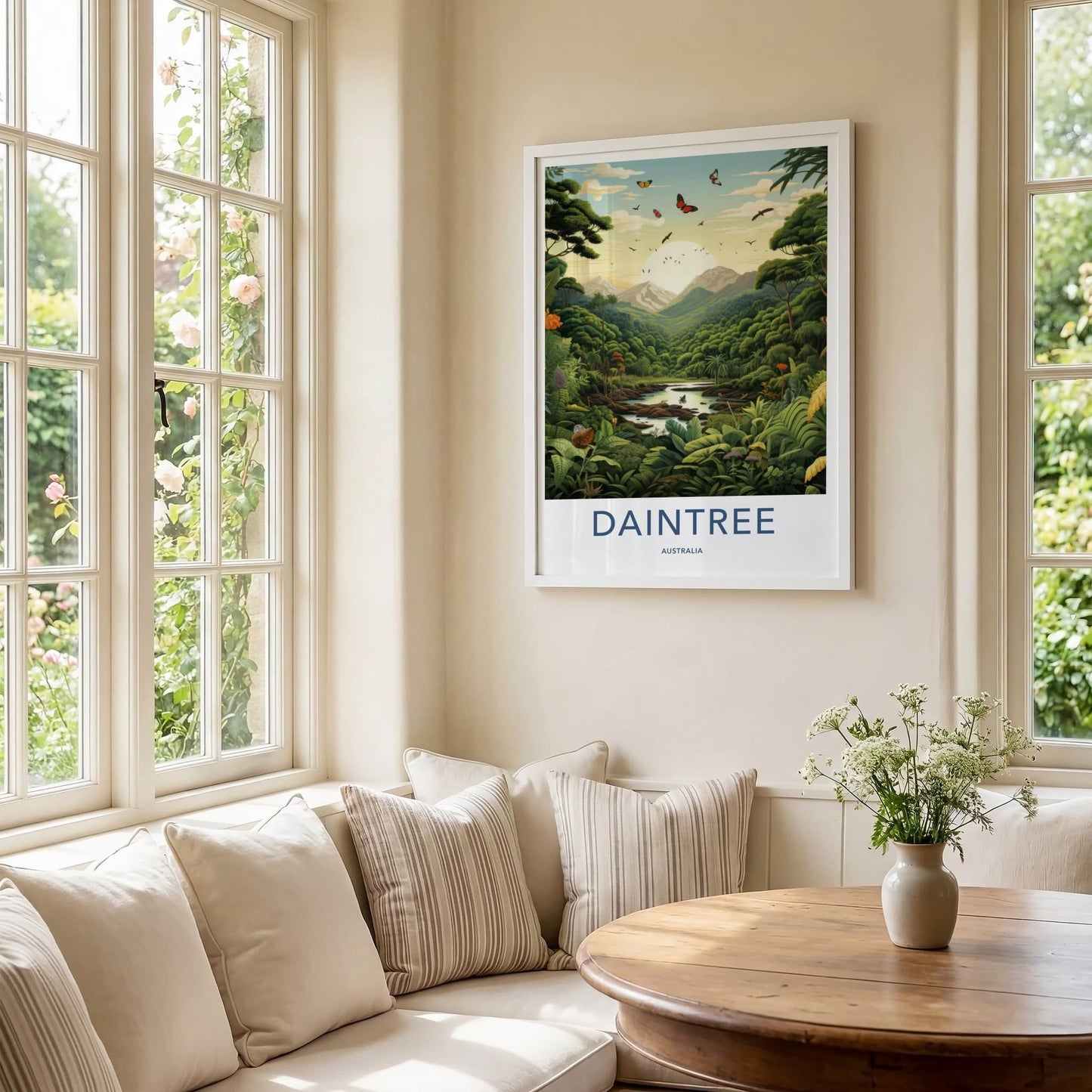 Daintree Poster - Australia Travel Art - Lush River Valley Home Decor