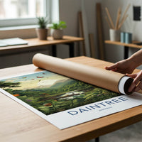 Daintree Poster - Australia Travel Art - Lush River Valley Home Decor