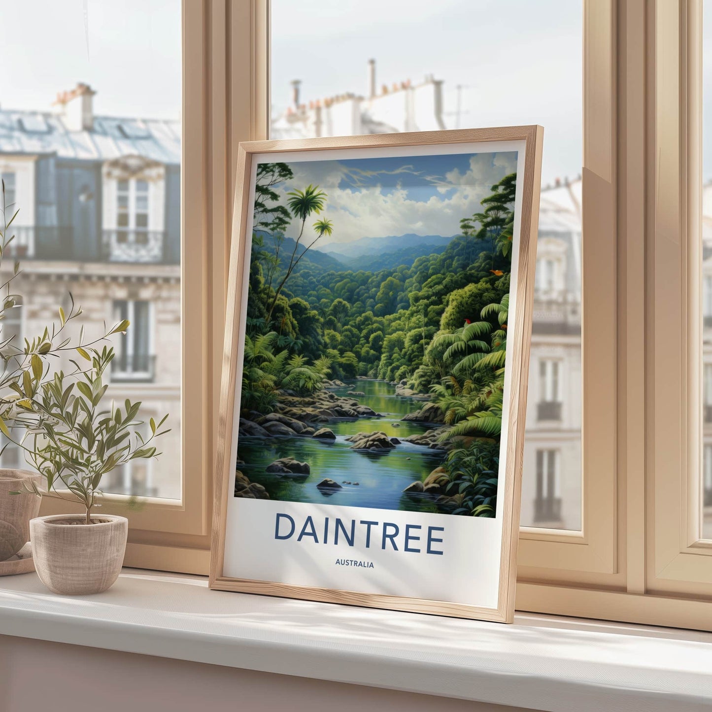 Daintree Poster - Australia Travel Art - Serene Rainforest River Home Decor
