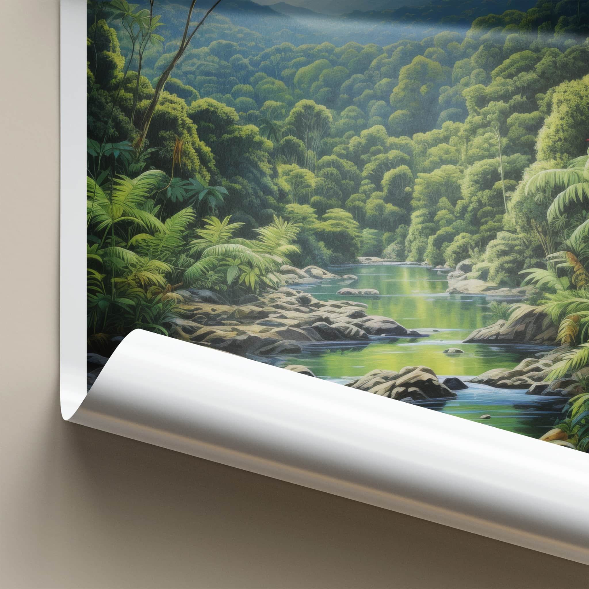 Daintree Poster - Australia Travel Art - Serene Rainforest River Home Decor