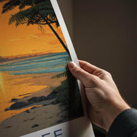 Daintree Poster - Australia Travel Art - Tropical Beach Glow Home Decor