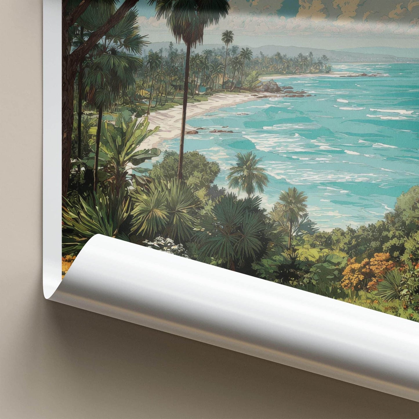 Daintree Poster - Australia Travel Art - Tropical Beach Ocean Wall Decor
