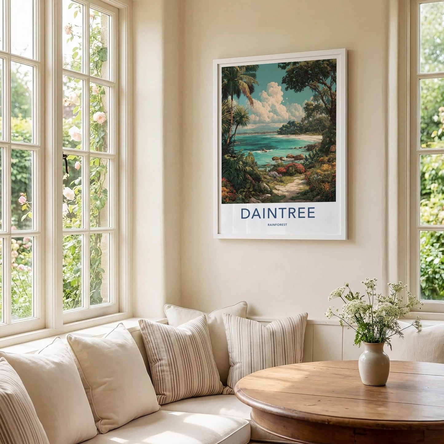 Daintree Poster - Australia Travel Art - Tropical Beach Path Home Decor
