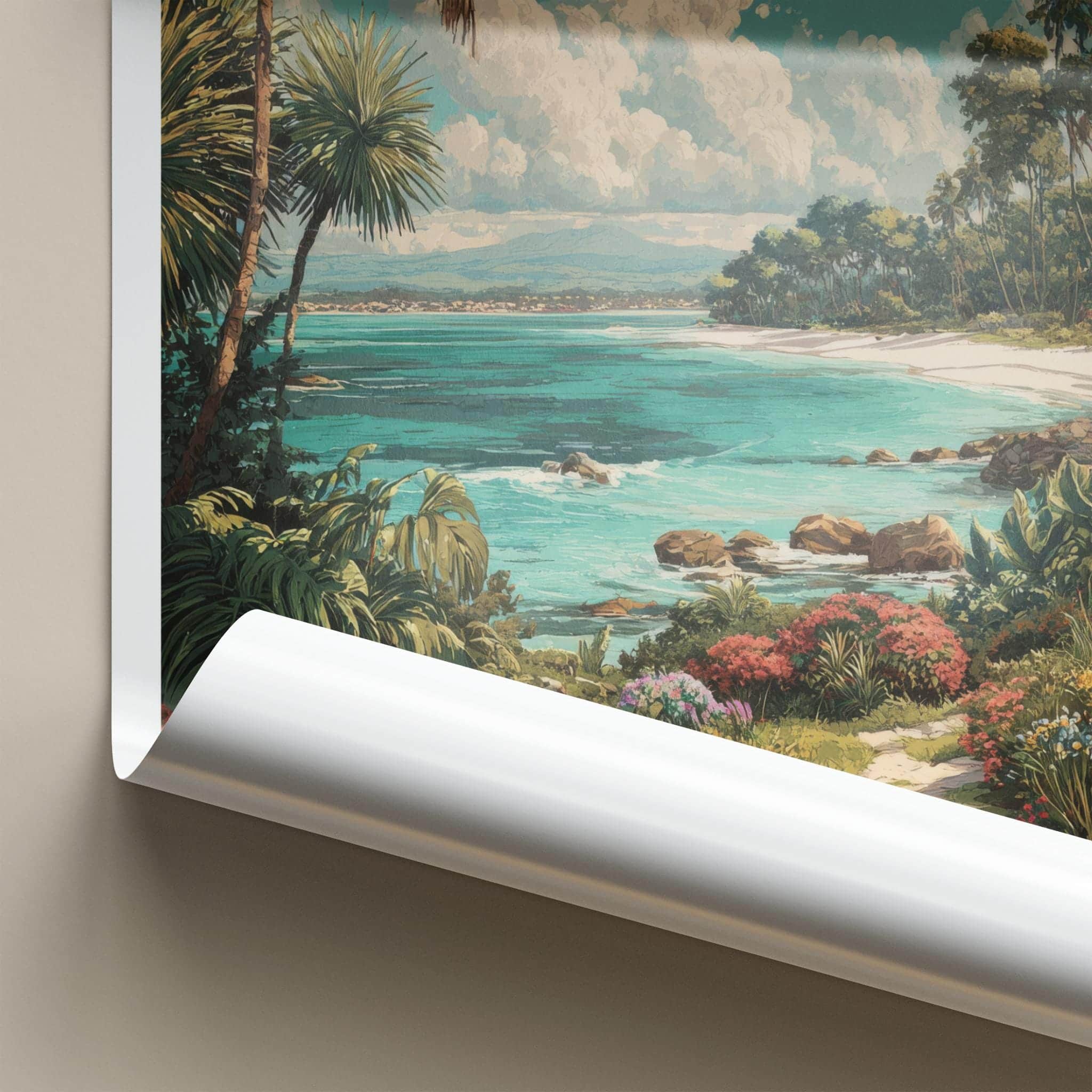 Daintree Poster - Australia Travel Art - Tropical Beach Path Home Decor