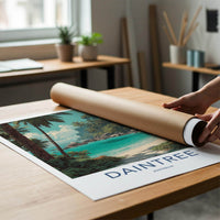 Daintree Poster - Australia Travel Art - Tropical Beach Scene Home Decor
