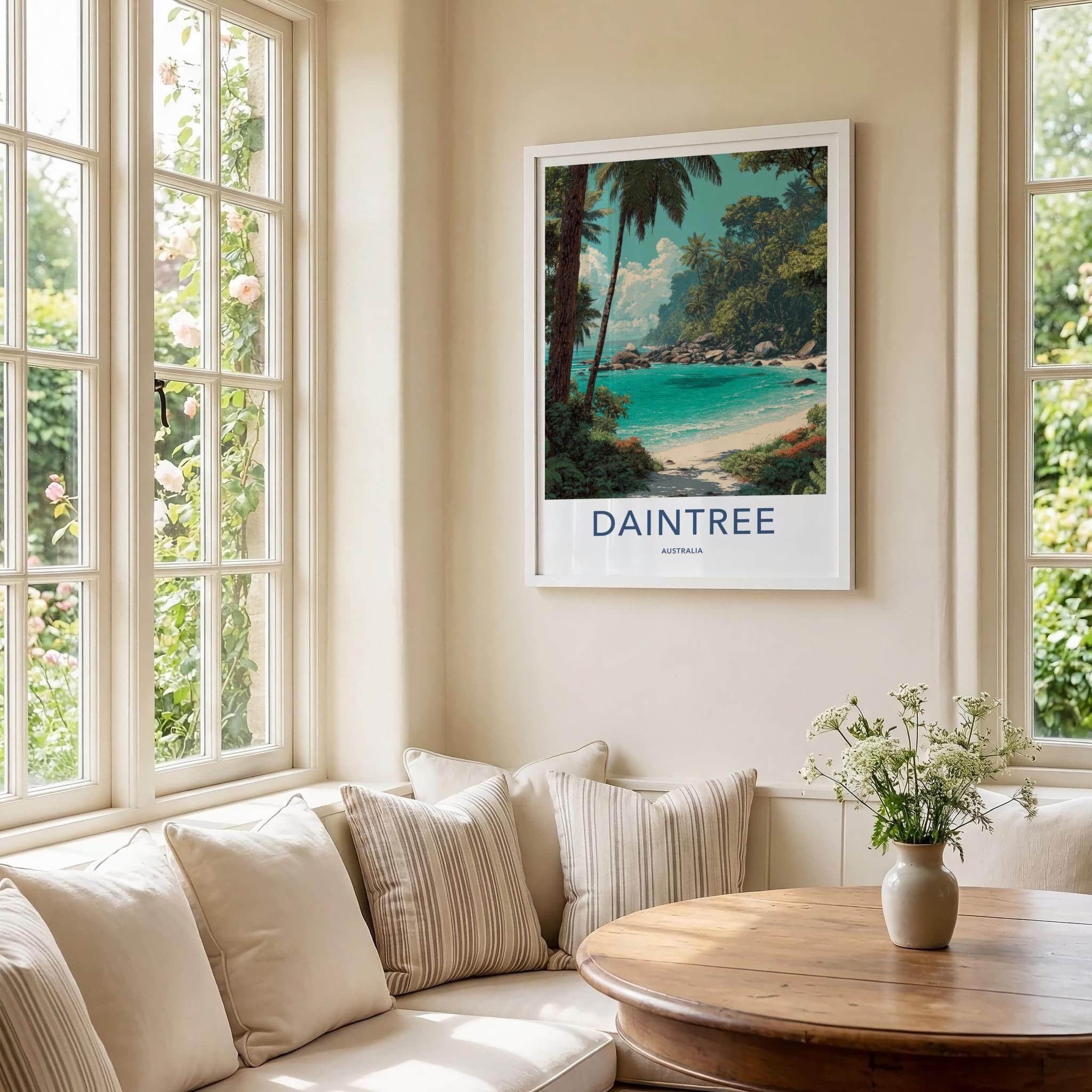 Daintree Poster - Australia Travel Art - Tropical Beach Scene Home Decor