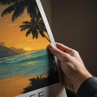 Daintree Poster - Australia Wall Art - Golden Beach Sunset Home Decor