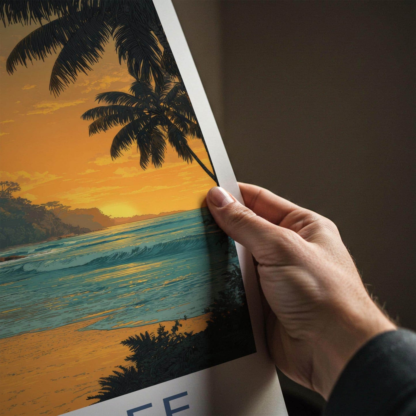Daintree Poster - Australia Wall Art - Golden Beach Sunset Home Decor