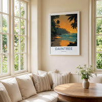 Daintree Poster - Australia Wall Art - Golden Beach Sunset Home Decor