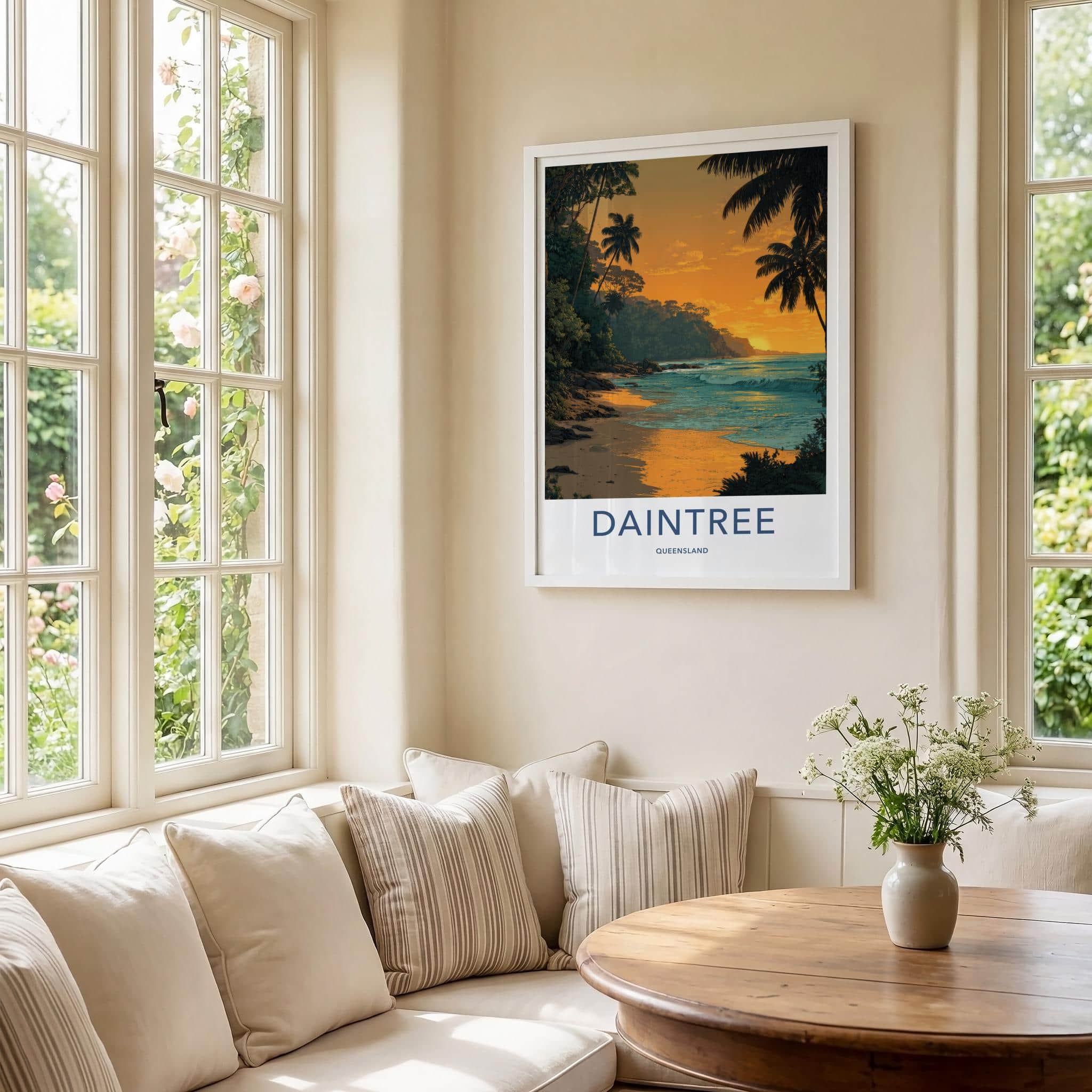 Daintree Poster - Australia Wall Art - Golden Beach Sunset Home Decor