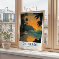 Daintree Poster - Australia Wall Art - Golden Beach Sunset Home Decor