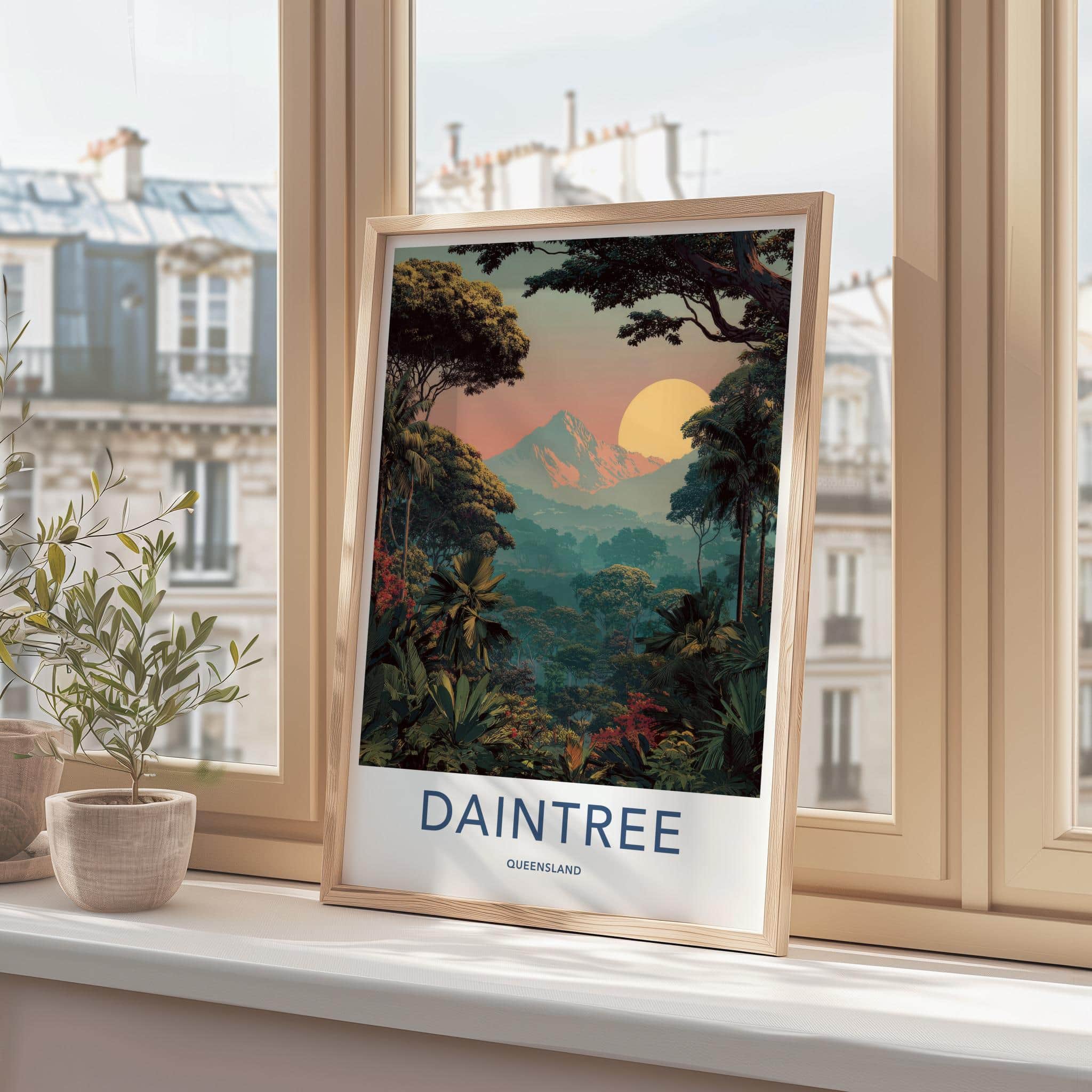 Daintree Poster - Queensland Travel Art - Lush Forest Sunset Home Decor