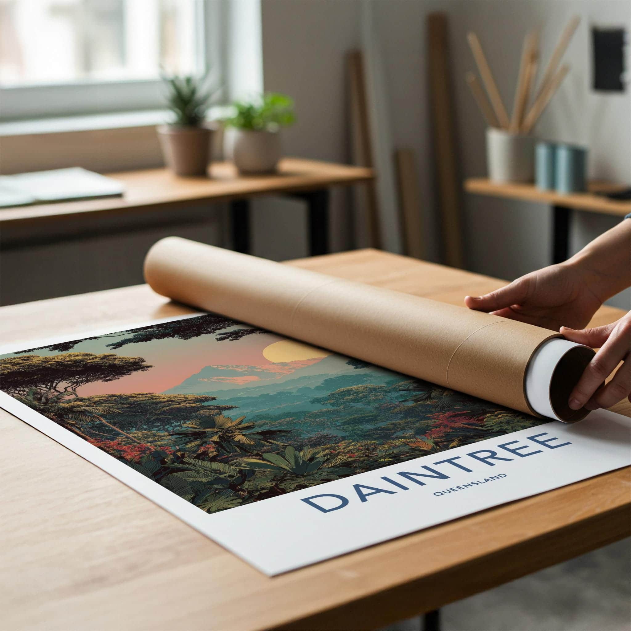 Daintree Poster - Queensland Travel Art - Lush Forest Sunset Home Decor