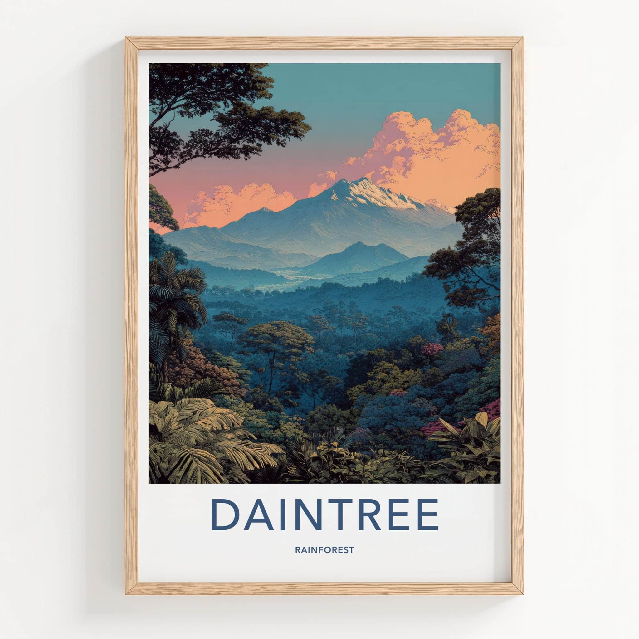 Daintree Rainforest Poster - Australia Travel Art - Majestic Rainforest Scene Home Decor