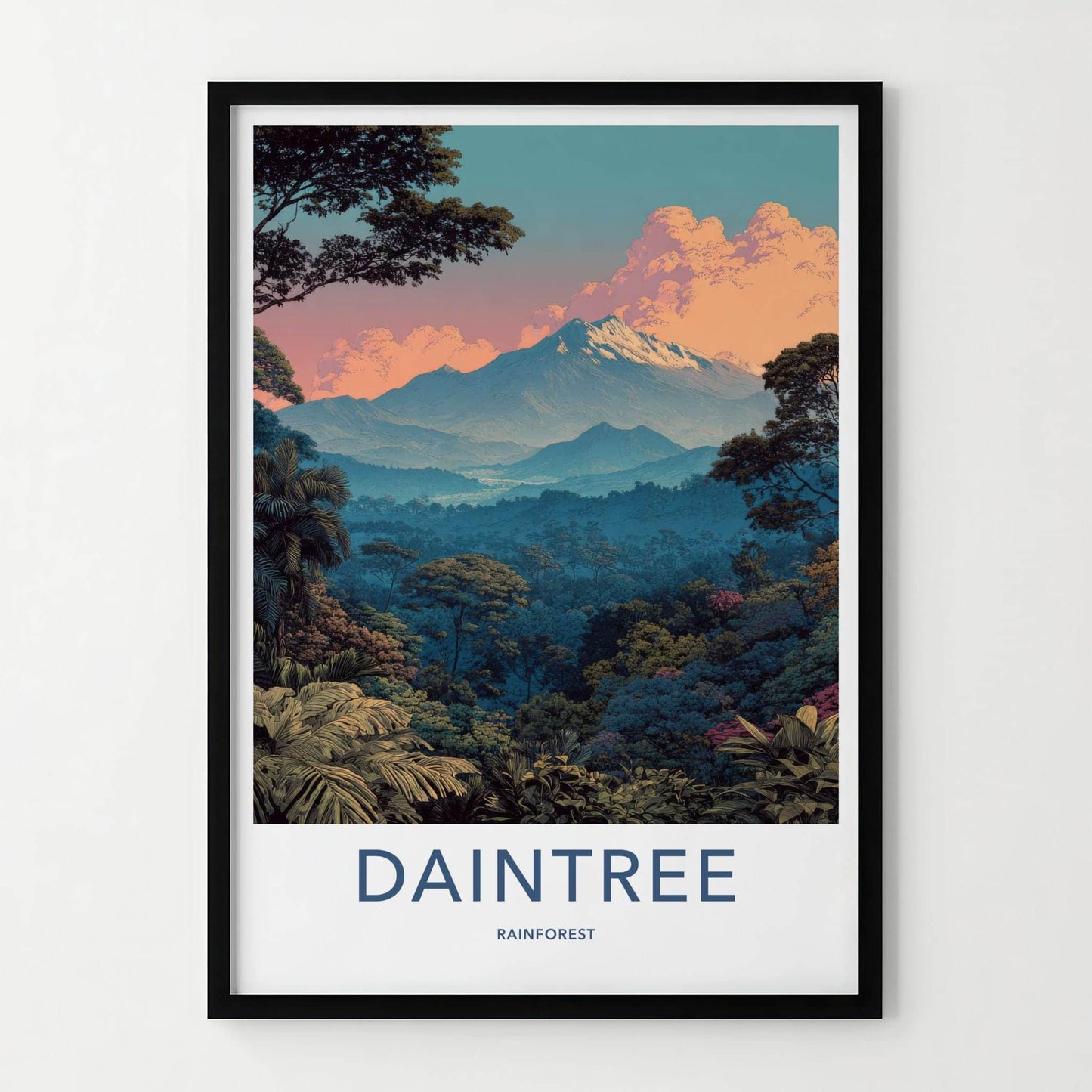 Daintree Rainforest Poster - Australia Travel Art - Majestic Rainforest Scene Home Decor