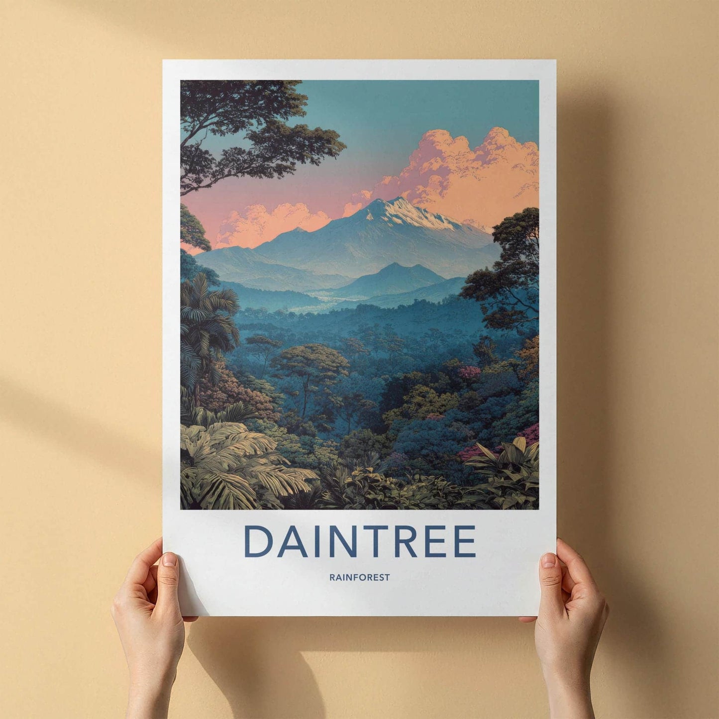 Daintree Rainforest Poster - Australia Travel Art - Majestic Rainforest Scene Home Decor