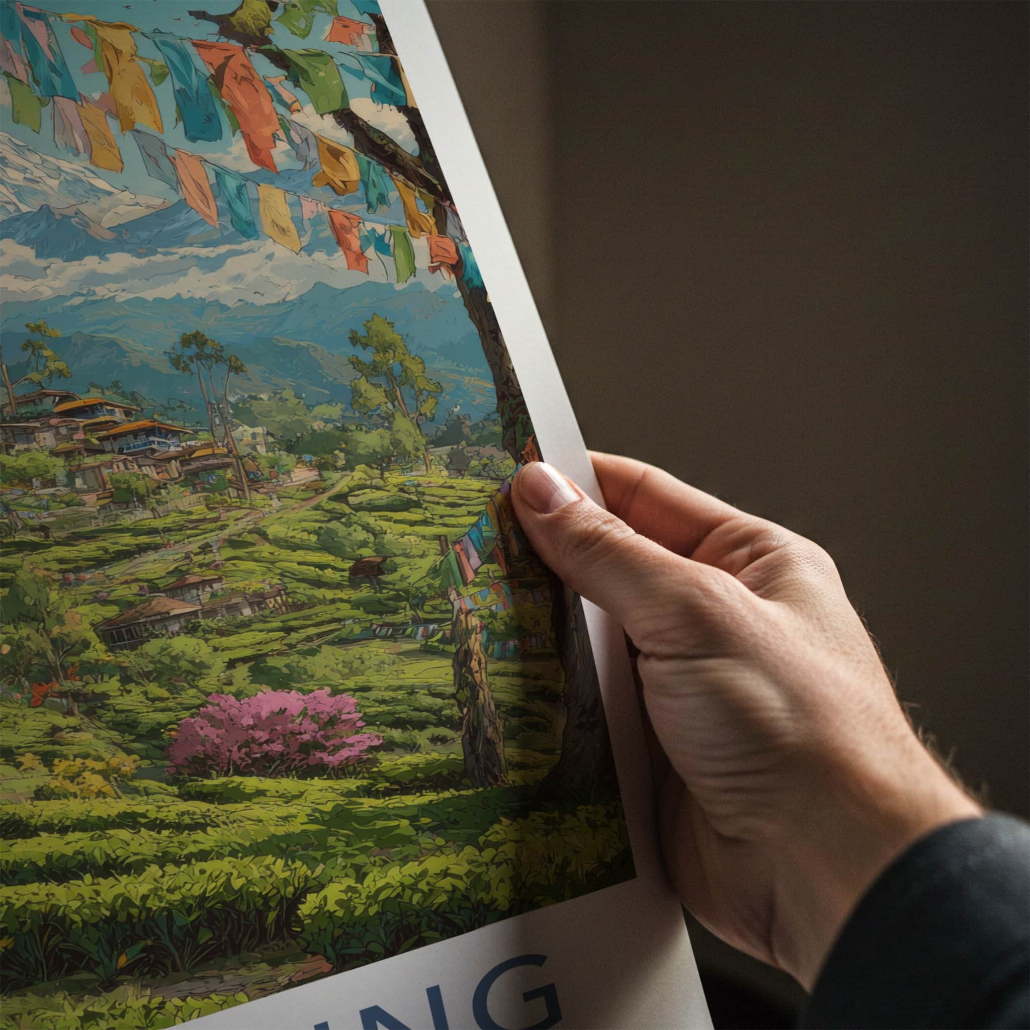 Darjeeling Poster - India Wall Art - West Bengal Blue Train Gallery Art