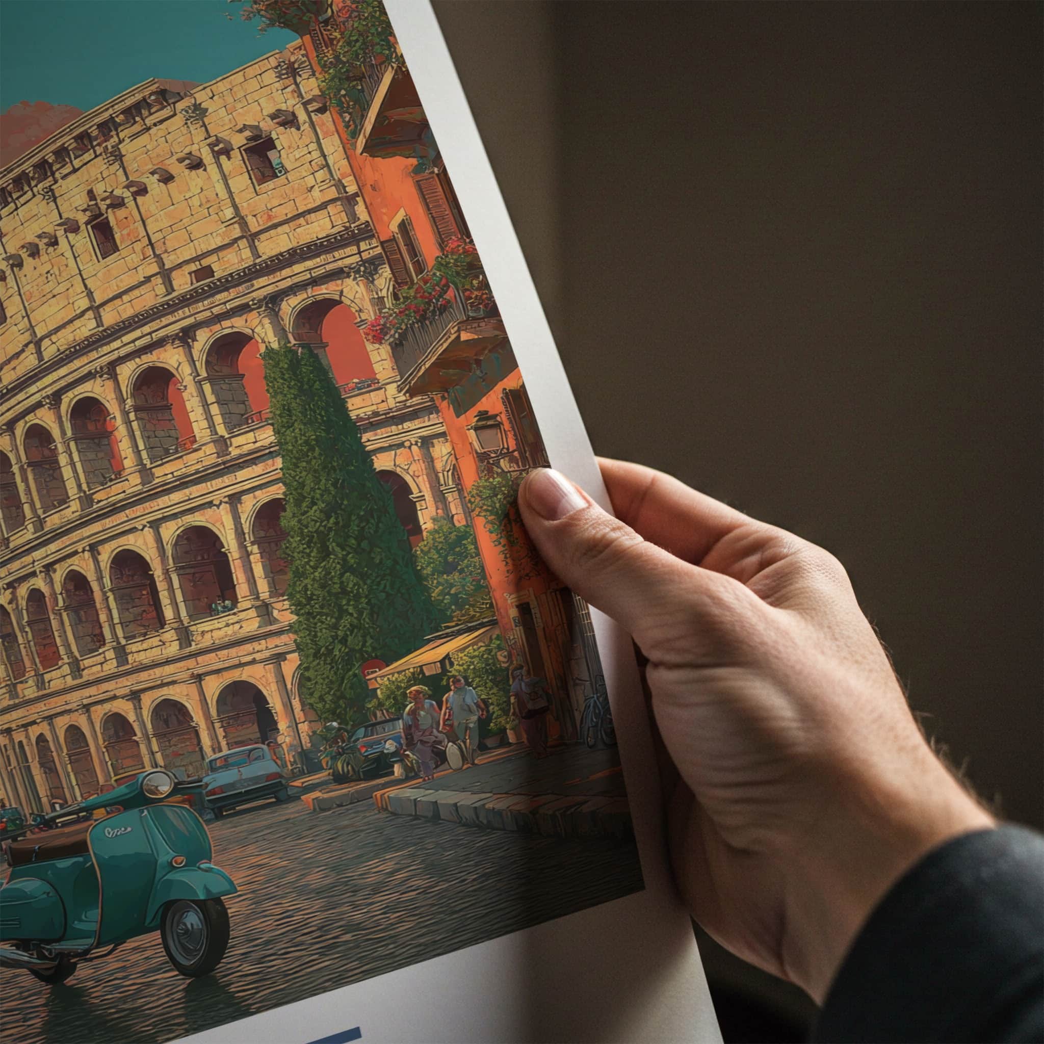ROME Poster - ITALY Travel Art