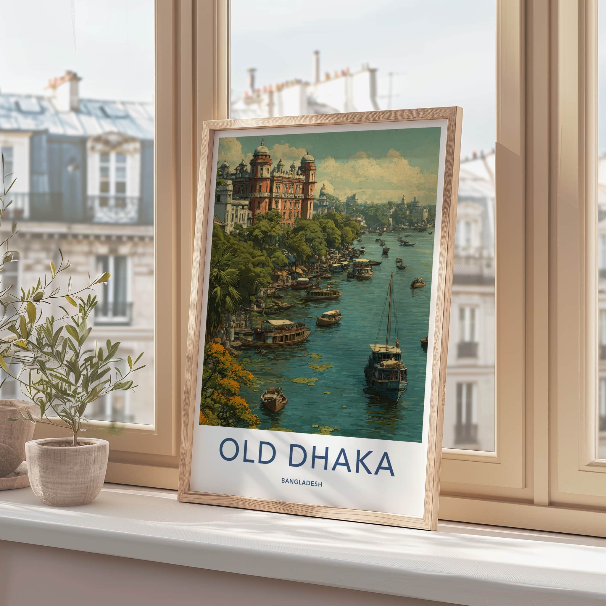 Old Dhaka Poster - Bangladesh Travel Art