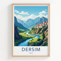 Dersim Poster - Turkey Art Print - River Valley Town Gallery Art