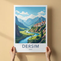 Dersim Poster - Turkey Art Print - River Valley Town Gallery Art