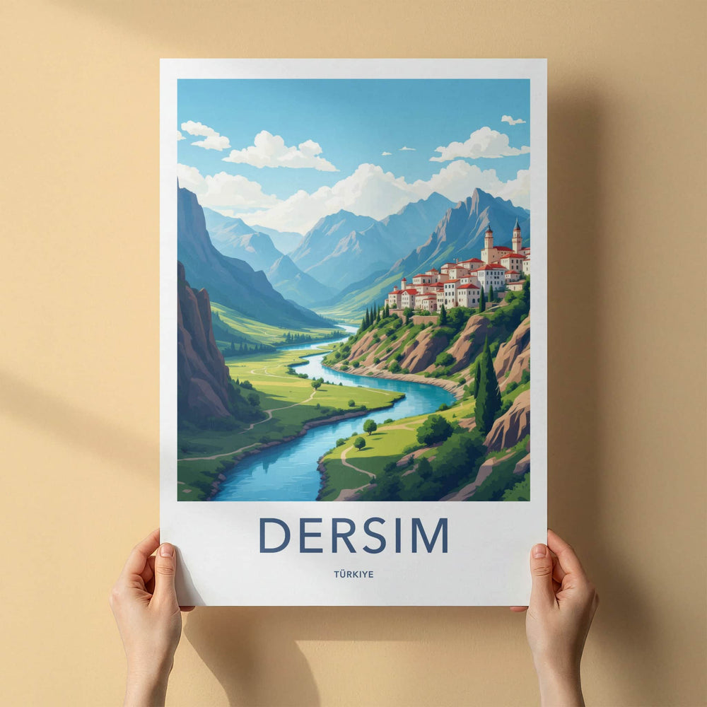 Dersim Poster - Turkey Art Print - River Valley Town Gallery Art