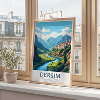 Dersim Poster - Turkey Art Print - River Valley Town Gallery Art