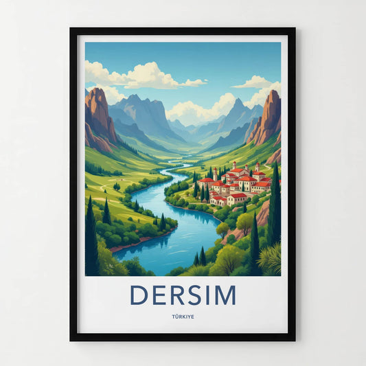 Dersim Poster - Turkey Travel Art - Valley River Village Home Decor