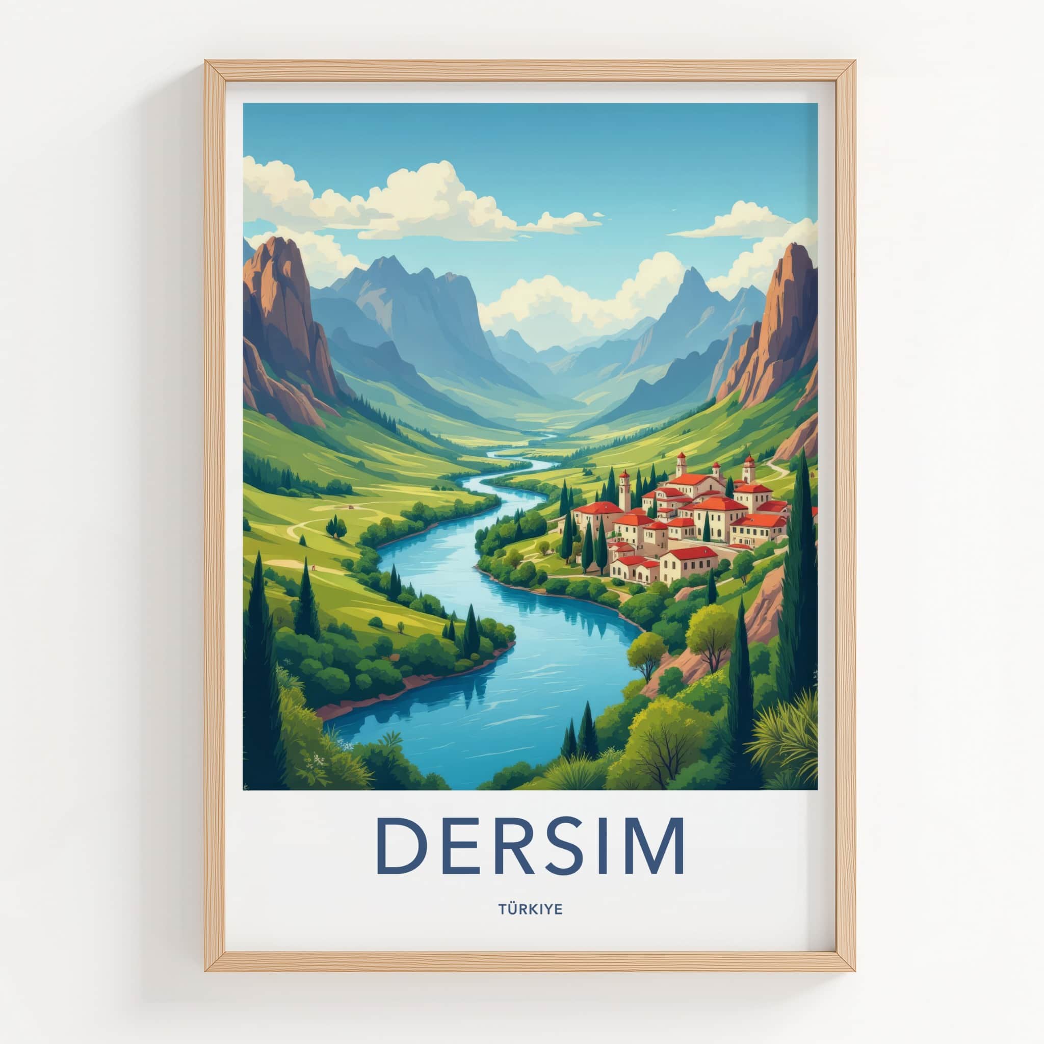 Dersim Poster - Turkey Travel Art - Valley River Village Home Decor