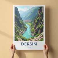 Dersim Poster - Turkey Wall Art - Deep Gorge Village Home Decor
