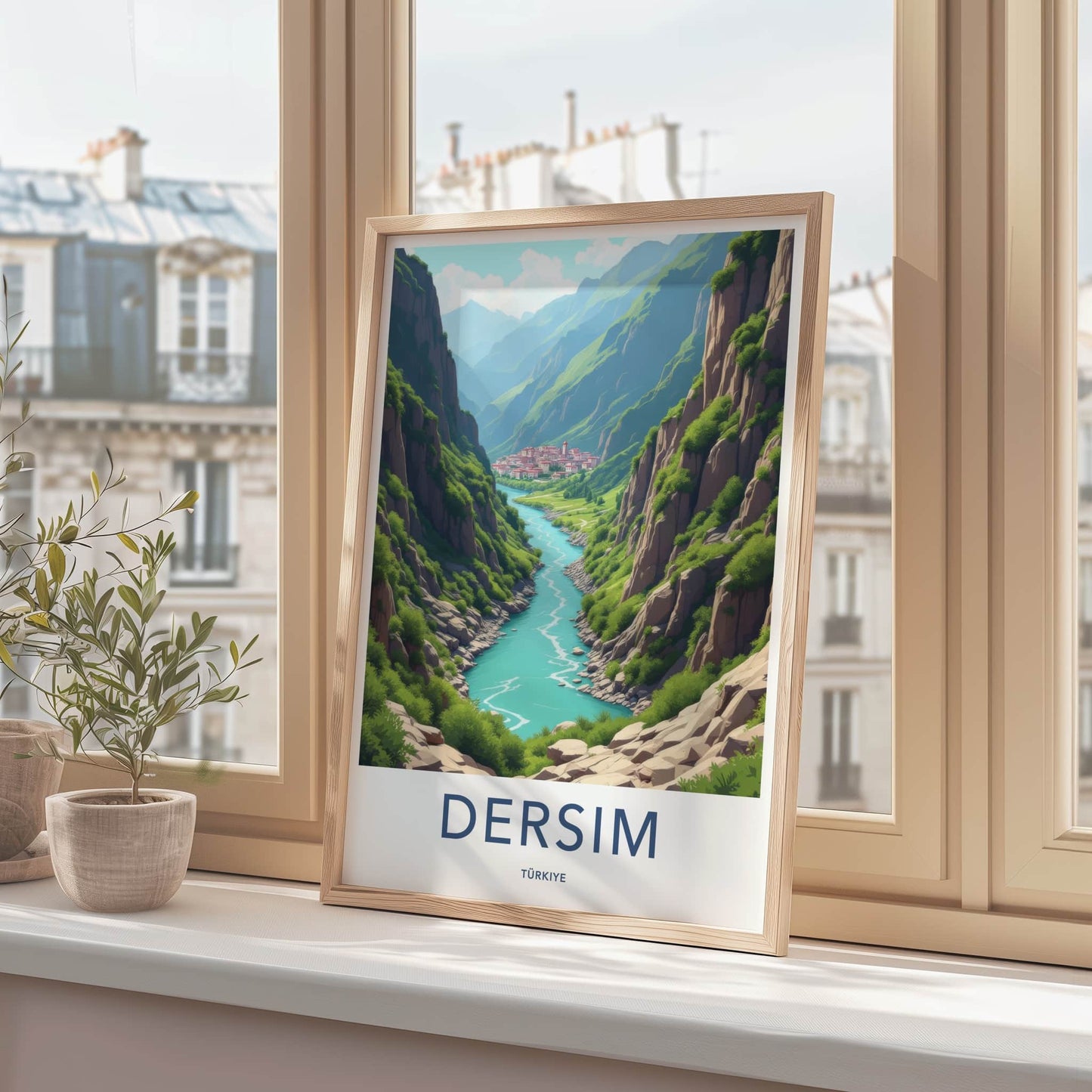 Dersim Poster - Turkey Wall Art - Deep Gorge Village Home Decor