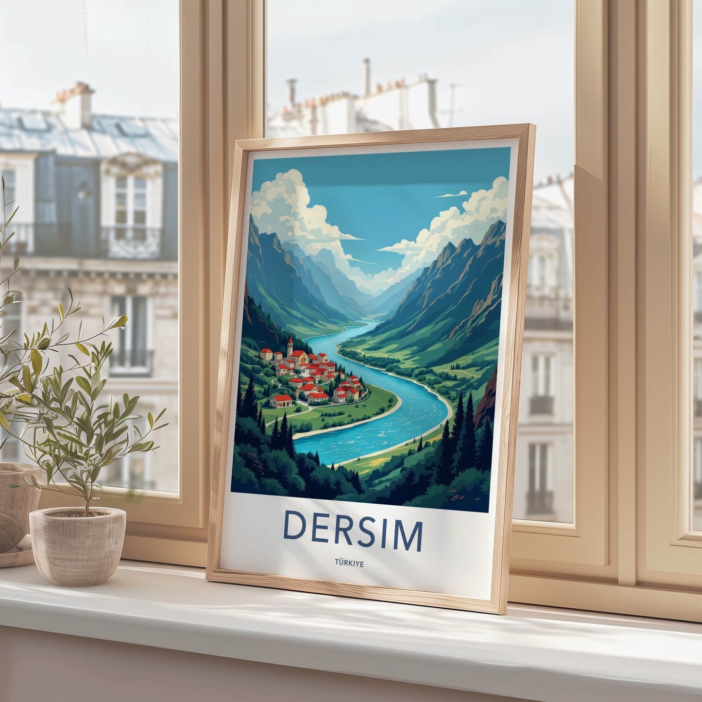 Dersim Poster - Turkiye Wall Art - Winding River Village Home Decor