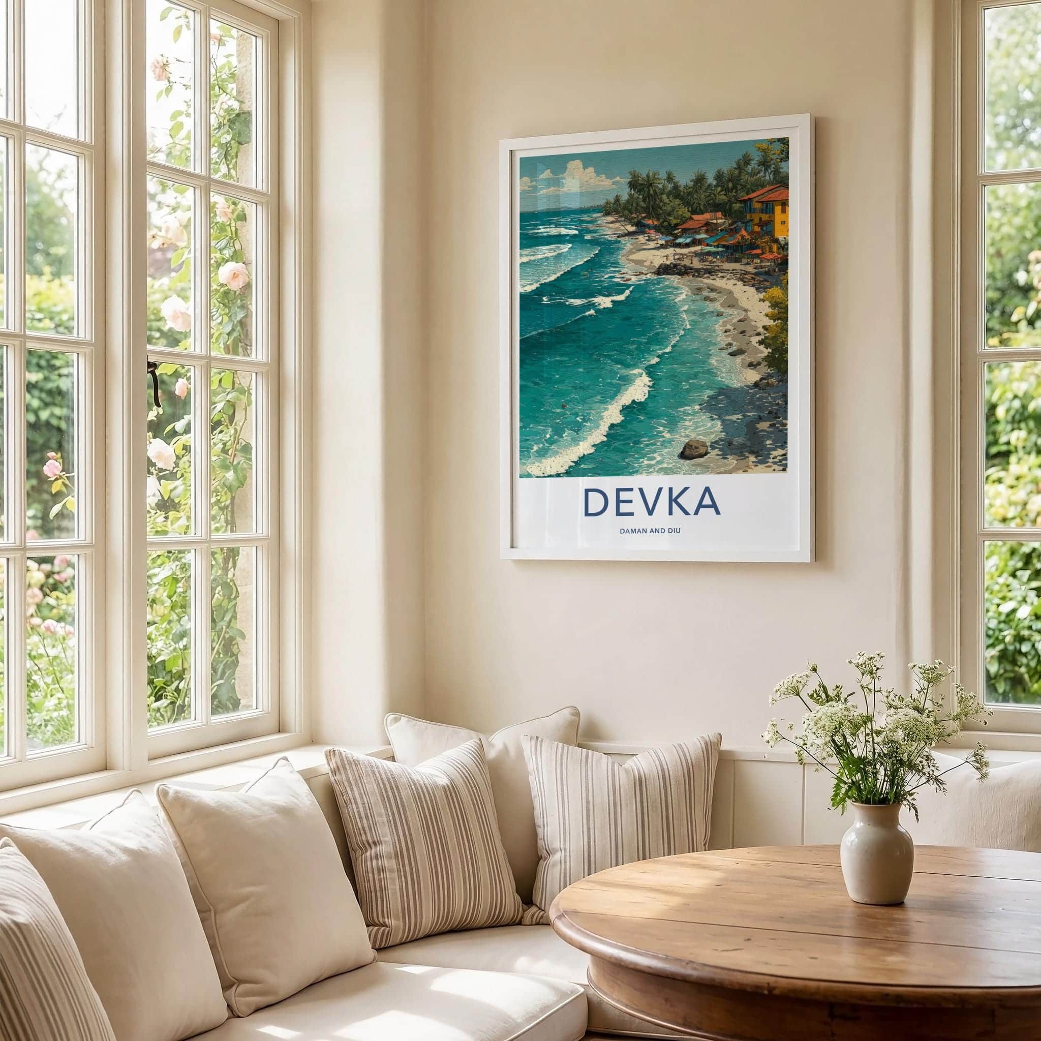 Devka Poster - India Fine Art - Daman and Diu Vibrant Tropical Beach Gift