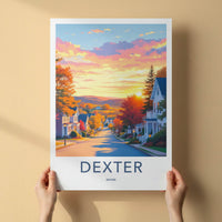 Dexter Poster - Maine Wall Art - Colorful Autumn Sunset Home Decor