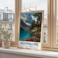 Assiniboine Poster - British Columbia Travel Print